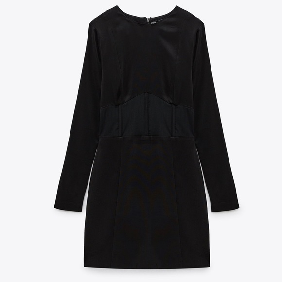Zara Black Corset Dress - Picture 2 of 3